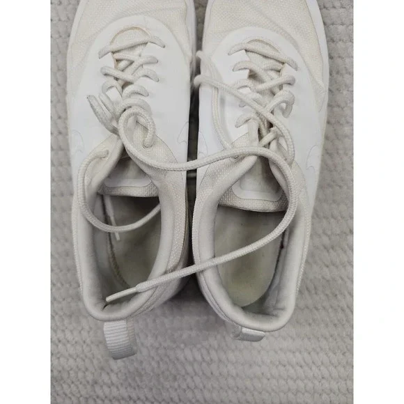Nike Air Max Thea Womens 9 Sneakers Shoes Triple White 599409 115 - Picture 8 of 10